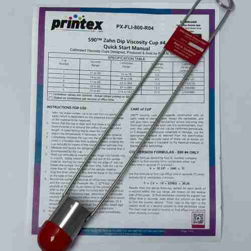 Gardco Stainless Steel Calibrated EZ Zahn Viscosity Cup for Viscometer  S90 Red