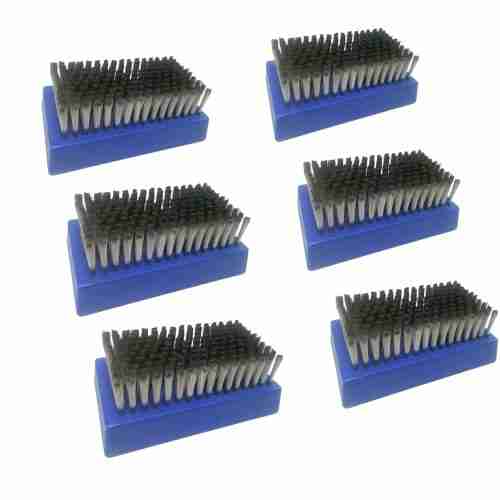 Generic Anilox Brush - PrinteXEL (6 units) (Stainless Steel .003, Plastic handle), Blue