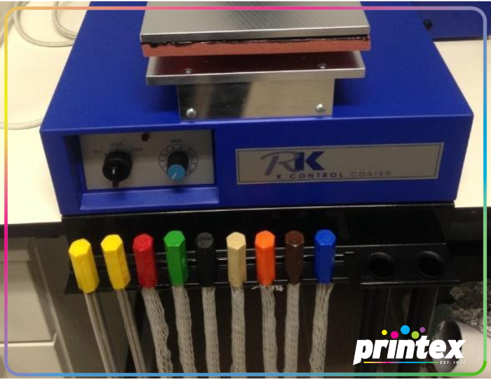 K Printing Proofer de RK PrintCoat para pruebas profesionales de color.